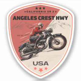 Adesivo Rodovia Angeles Crest Califórnia Rota Estadual 2
