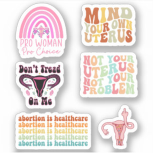 Adesivo Roe V Wade Sticker Pack, Aborto, Pro Choice