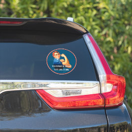 Adesivo Roevember está chegando Rosie, o decal do carro ri