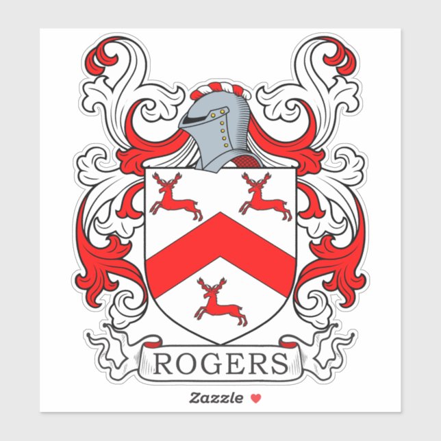 Adesivo Rogers Family Crest (Folha)