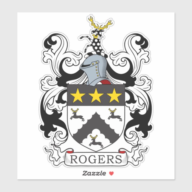 Adesivo Rogers Family Crest (Folha)