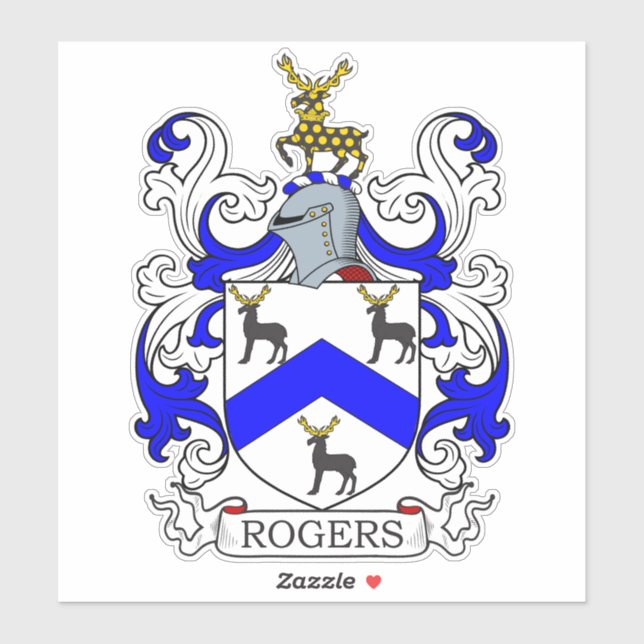 Adesivo Rogers Family Crest (Folha)
