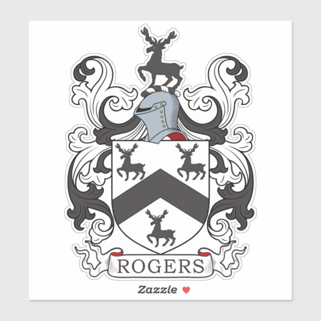 Adesivo Rogers Family Crest (Folha)