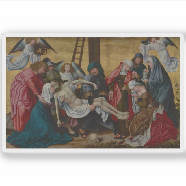 Adesivo Rogier van der Weyden: A Deposição (Frente)