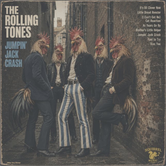 Adesivo Rolling Tones: uma Paródia (Frente)
