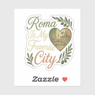 Adesivo Roma é minha cidade favorita