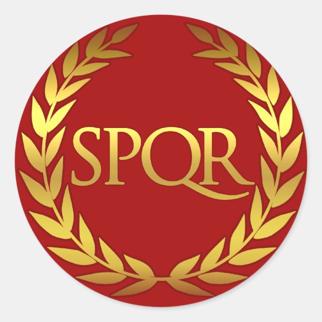 adesivo romano SPQR (Frente)