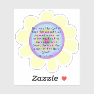 Adesivo Romanos 15:13 Vinhetas De Vinilo Com Corte Persona