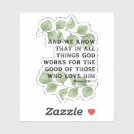 Adesivo Romanos 8:28