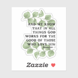 Adesivo Romanos 8:28