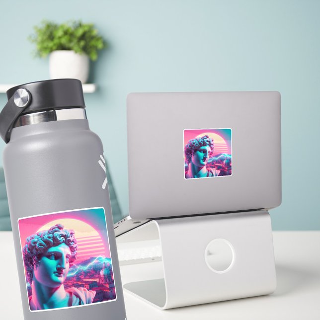 Adesivo Rome | Ethereal Sculpture Vaporwave Retrowave (Criador carregado)