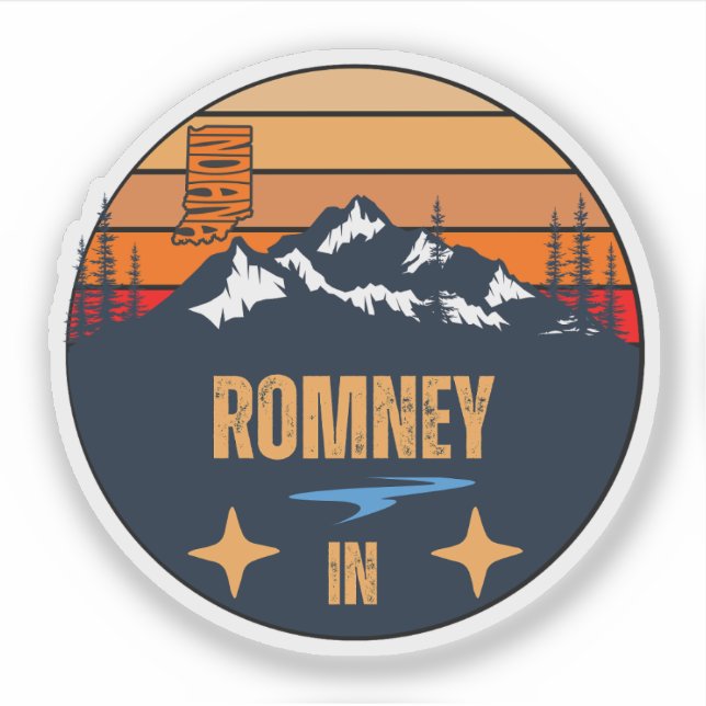 Adesivo Romney, Indiana (Frente)