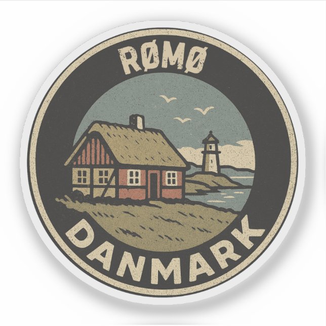 Adesivo Rømø, Dinamarca Danmark (Frente)