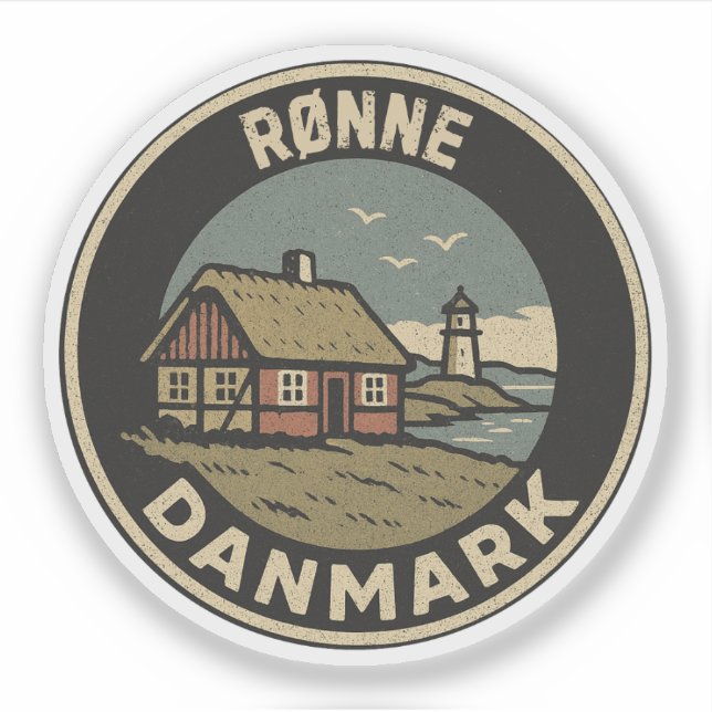 Adesivo Rønne, Dinamarca Dinamarca  (Frente)