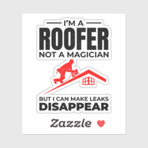 Adesivo Roofer Humor - Faça com que vazamentos desapareçam
