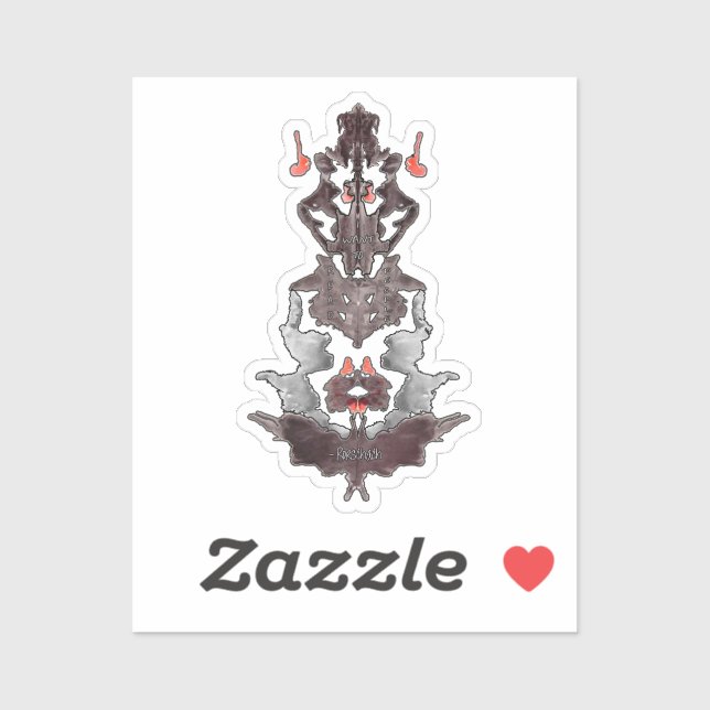 Adesivo Rorschach Quer Ler Pessoas (Folha)