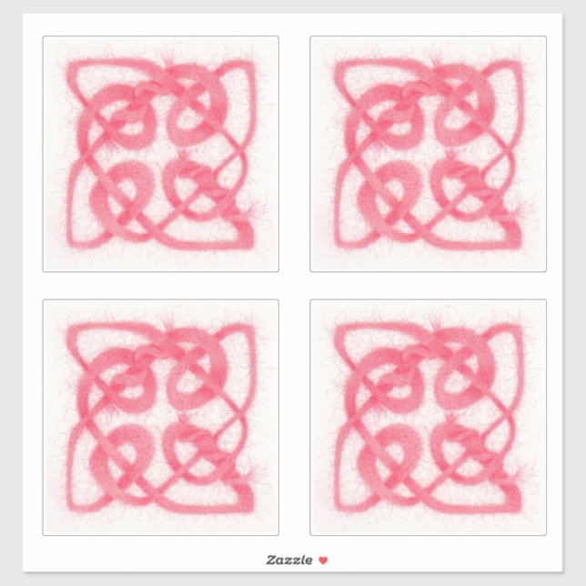 Adesivo ROSA CELTIC KNOT vinil Stickers (Folha)