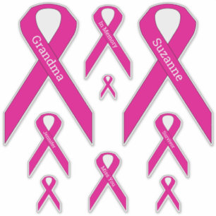 Adesivo [Rosa] Consciência do Cancer Mama Fita Vinil Decal