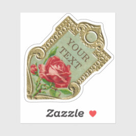 Adesivo Rosa de Perfume Francês Antiquado