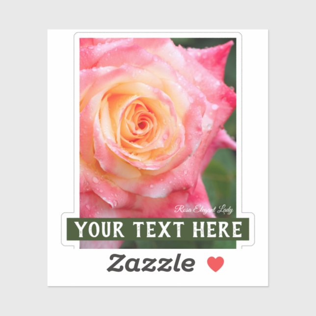 Adesivo Rosa Elegant Lady [Cut Seal] (Folha)