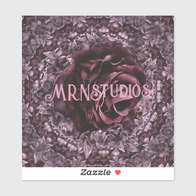 Adesivo Rosa Mandala (Folha)