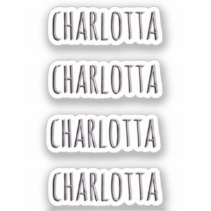 Adesivo Rosa Quartz 3D Nome Preto Personalizado