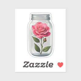 Adesivo Rosa Rosa Rosa Rosa Rosa Rosa Pintada Num Frasco D