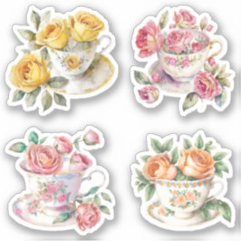 Adesivo Rosa Teacups