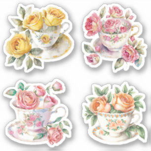 Adesivo Rosa Teacups