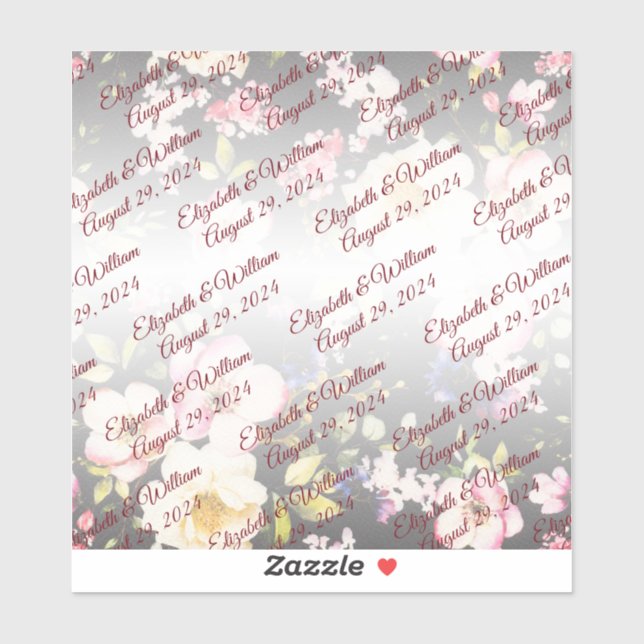 Adesivo Rosas Amarelas Cor-de-Água Rosa,borradas,desfocada (Folha)