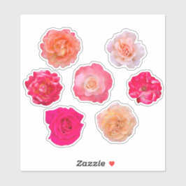 Adesivo Roses Vinyl Sticker Set – 7 Unique Blooms