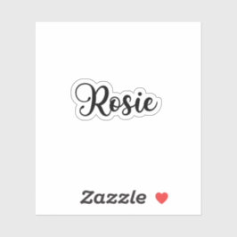 Adesivo Rosie Name - Caligrafia manuscrita