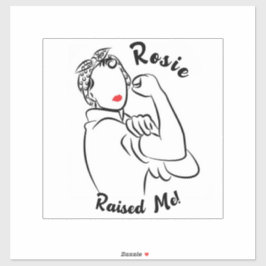 Adesivo Rosie Raised Decade - Impressão de tela