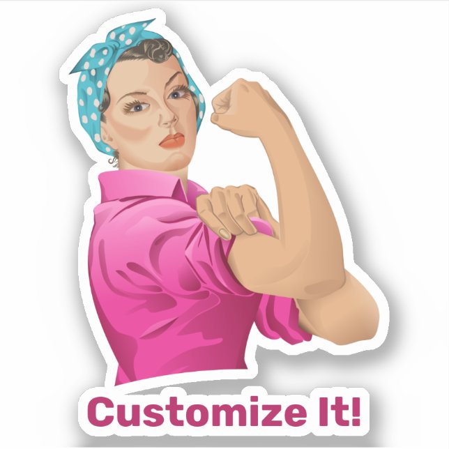 Adesivo Rosie the Riveter Sticker (Frente)