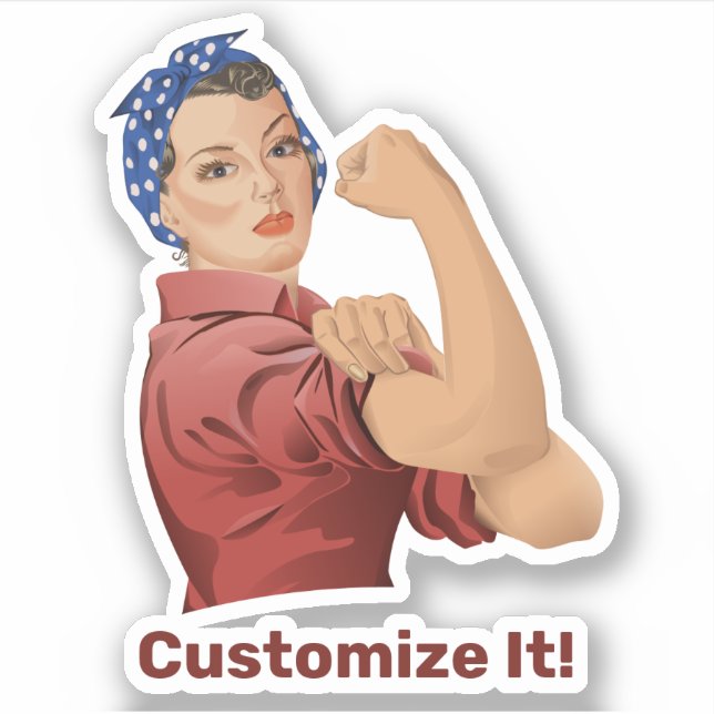 Adesivo Rosie the Riveter Sticker (Frente)