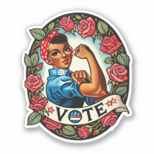 Adesivo Rosie the Riveter Vote