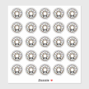 Adesivo Rosquinha com Glacé e borras