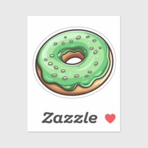 Adesivo Rosquinha de desenho animado