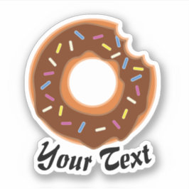 Adesivo Rosquinha deliciosa com salsichas de chocolate e a