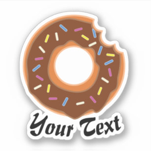 Adesivo Rosquinha deliciosa com salsichas de chocolate e a