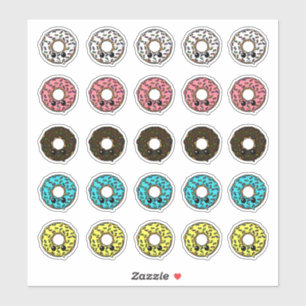 Adesivo Rosquinhas com Glacés e borrifagens diferentes