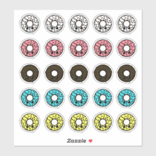 Adesivo Rosquinhas de Chocolate Diferentes Glacés e borrac