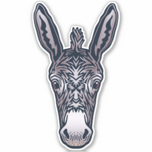 Adesivo Rosto de Burro Amigo da Fazenda