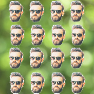 Adesivo Rosto do Noivo Piada de Rosto de Festa de Despedid