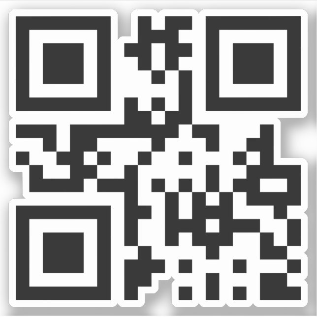 Adesivo ☐ Rosto Feliz Sorrindo Emoji — Código QR (Frente)