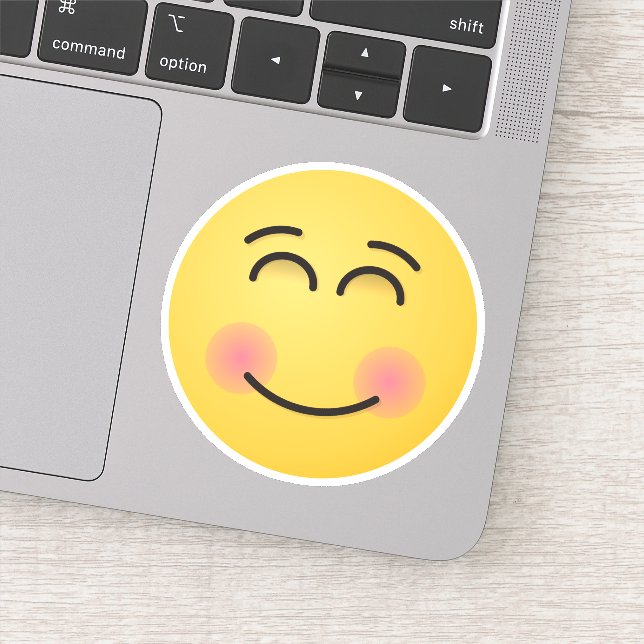 Adesivo Rosto sorridente com olhos sorridentes (Detalhe)