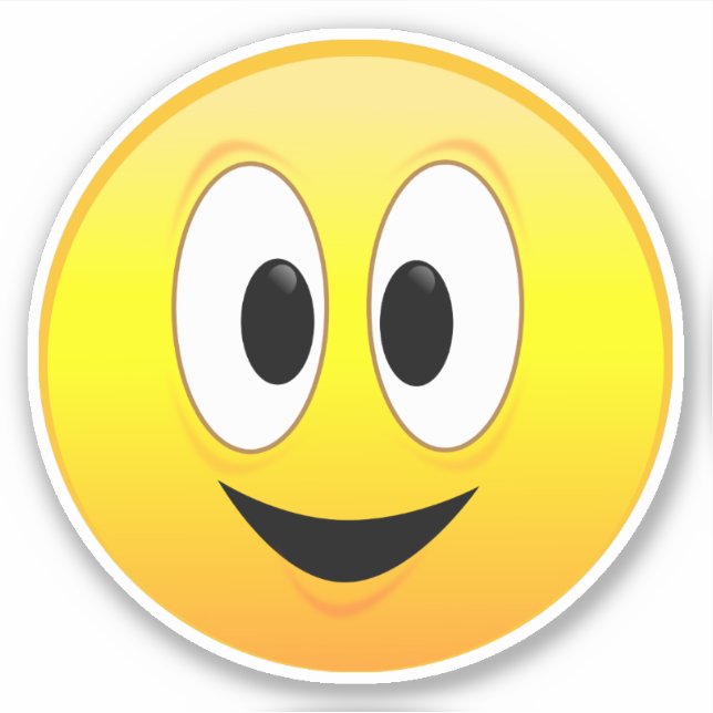 Adesivo Rosto Sorridente Feliz (Frente)