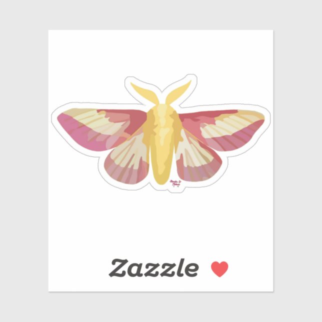 Adesivo Rosy Maple Moth Sticker (Folha)