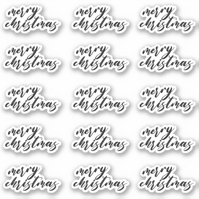 Adesivo Roteiro de Natal Feliz Presente de Decoração de E- (Frente)