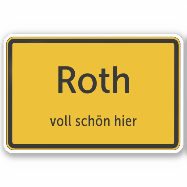 Adesivo Roth Aufkleber Sticker Autoaufkleber (Frente)